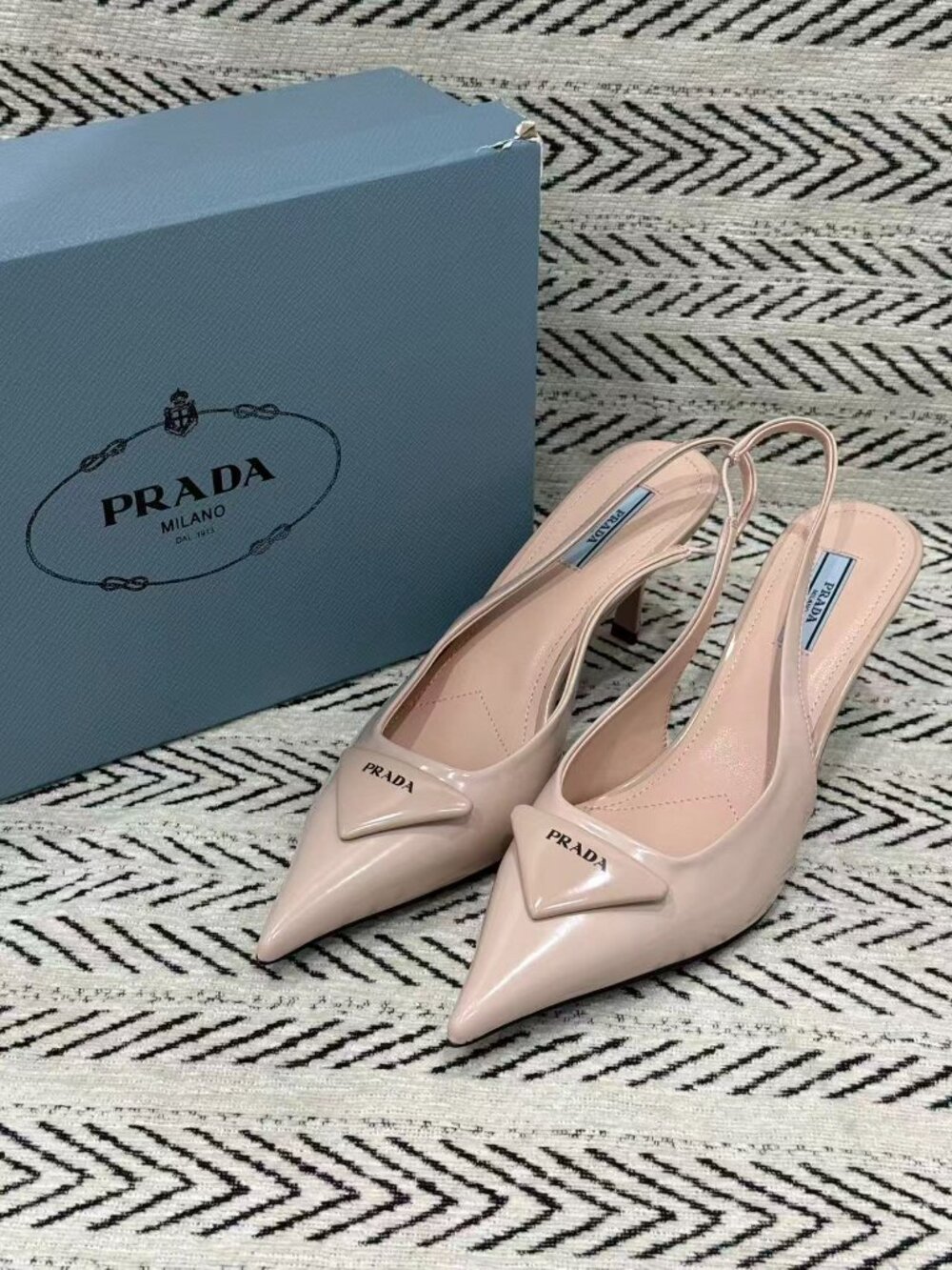 Prada Women's Cream Heel